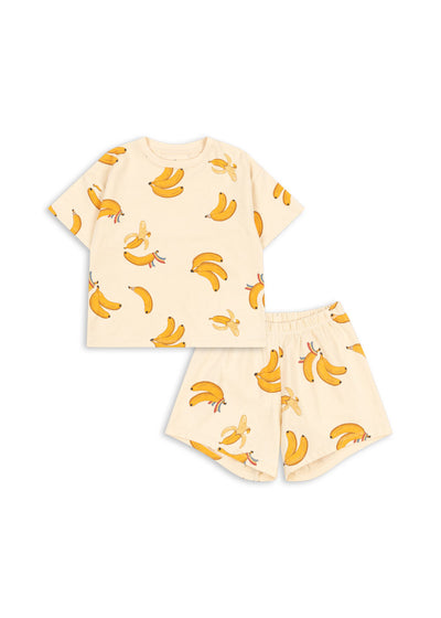 Konges Slojd - Sommerset mit Bananen 'LIN SET GOTS - GO BANANAS'