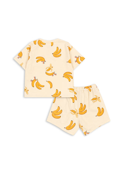 Konges Slojd - Sommerset mit Bananen 'LIN SET GOTS - GO BANANAS'