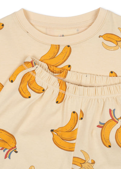 Konges Slojd - Sommerset mit Bananen 'LIN SET GOTS - GO BANANAS'