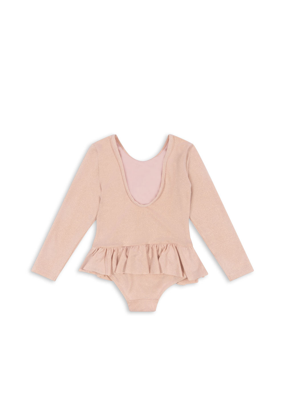 Konges Slojd - Badeanzug mit Kirsche 'JADE LS SWIMSUIT - EVENING SAND'