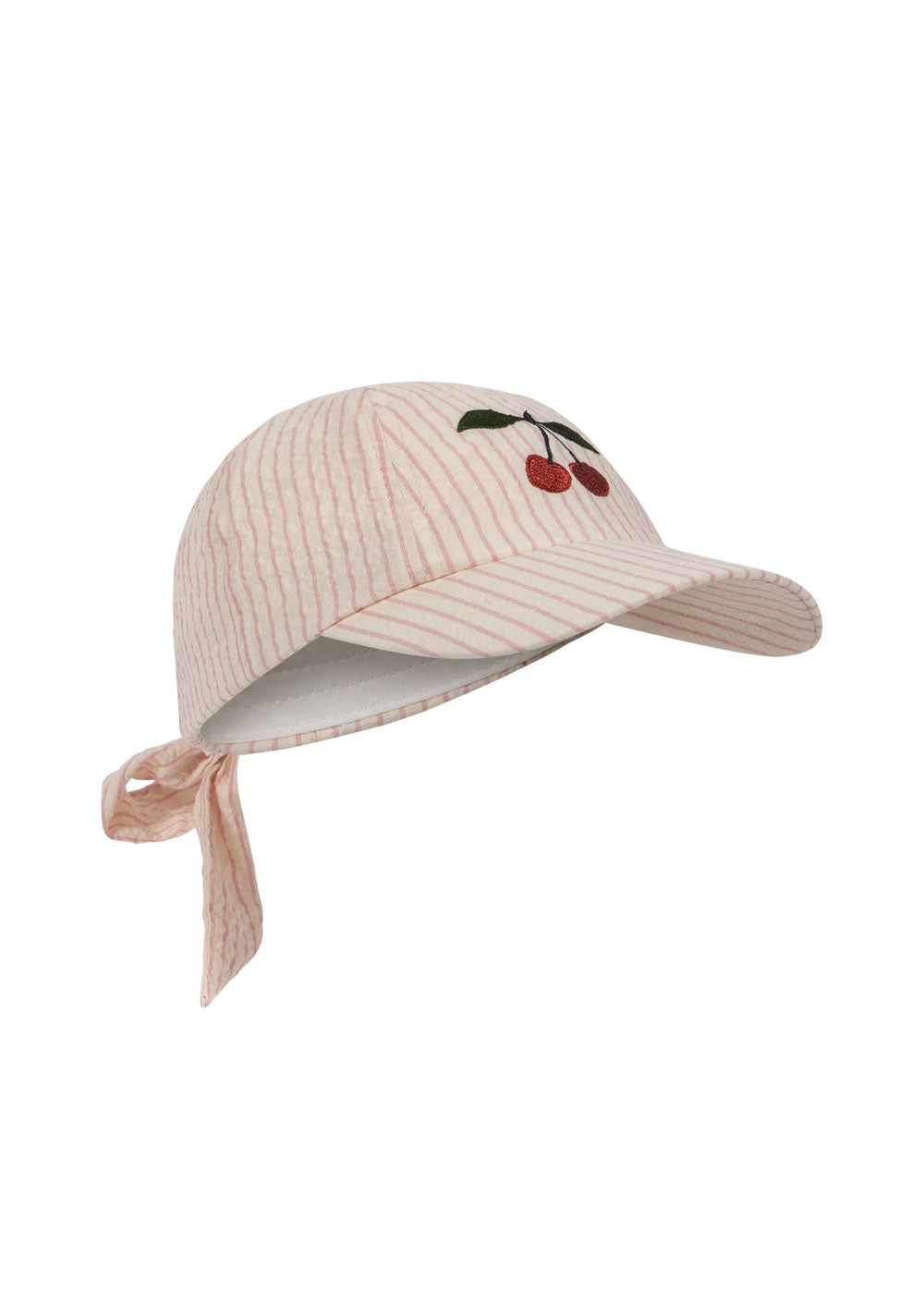 Konges Slojd - Cap mit Schleife 'ELLIE BOW CAP GOTS - PEONY STRIPE'