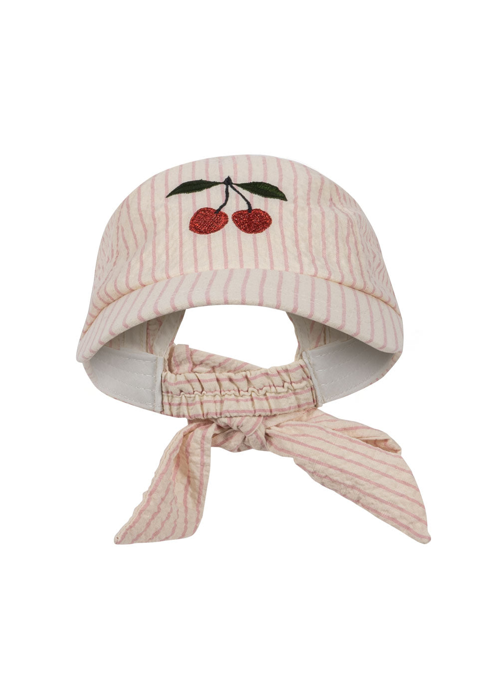 Konges Slojd - Cap mit Schleife 'ELLIE BOW CAP GOTS - PEONY STRIPE'