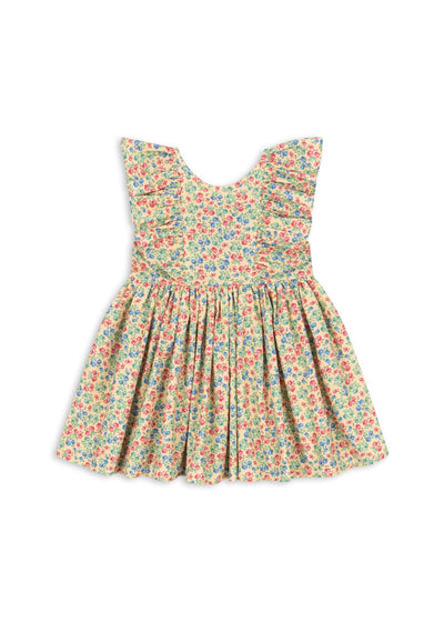 Konges Slojd - Musselin Kleid mit Herzen 'CIANNA DRESS GOTS- FANDANGO FLEUR'