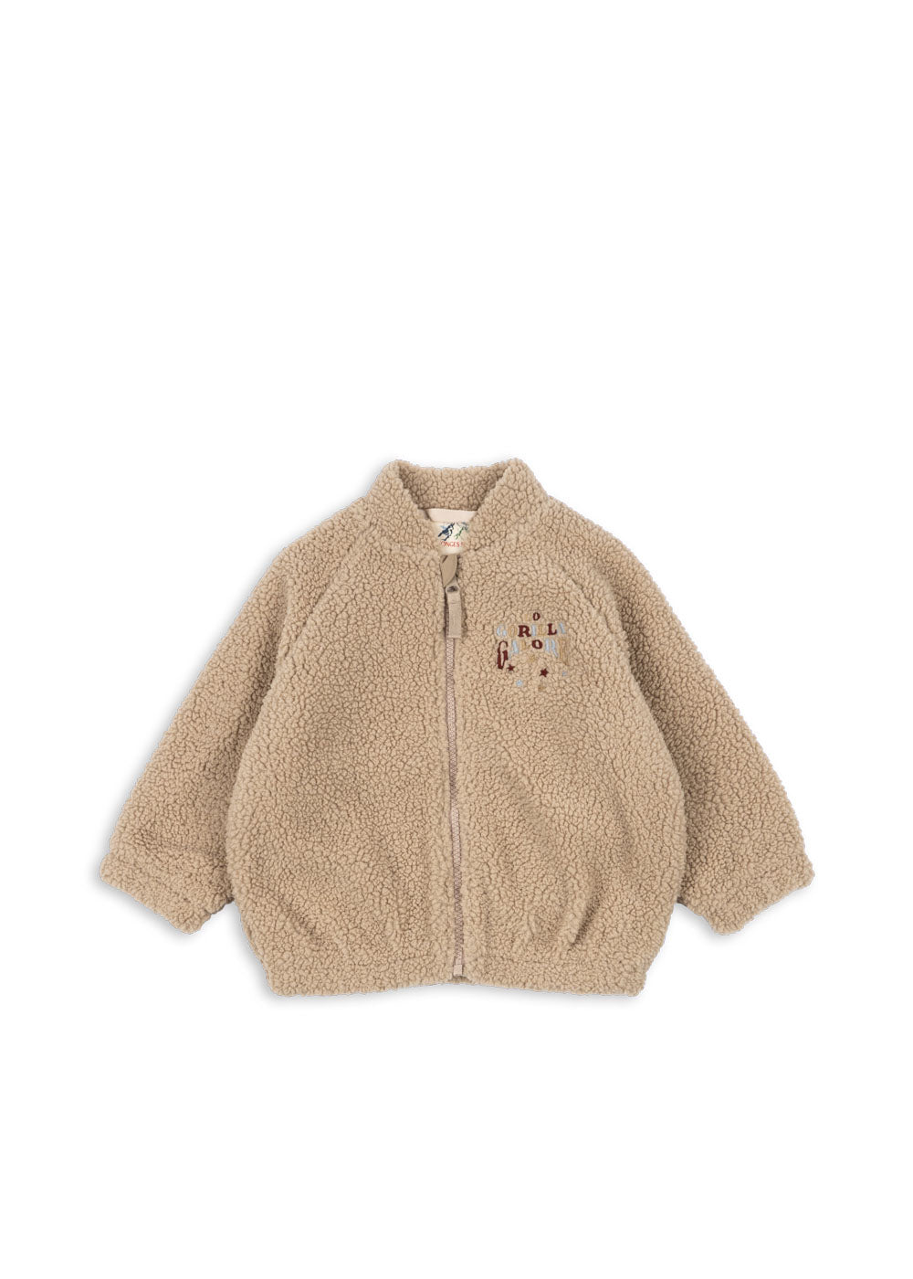 Konges Slöjd - Teddyjacke mit Gorilla 'JAZZ TEDDY BOMBER JACKET GR - OXFORD TAN'