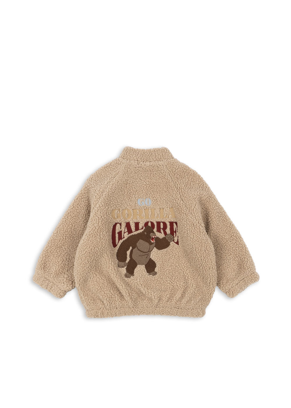 Konges Slöjd - Teddyjacke mit Gorilla 'JAZZ TEDDY BOMBER JACKET GR - OXFORD TAN'