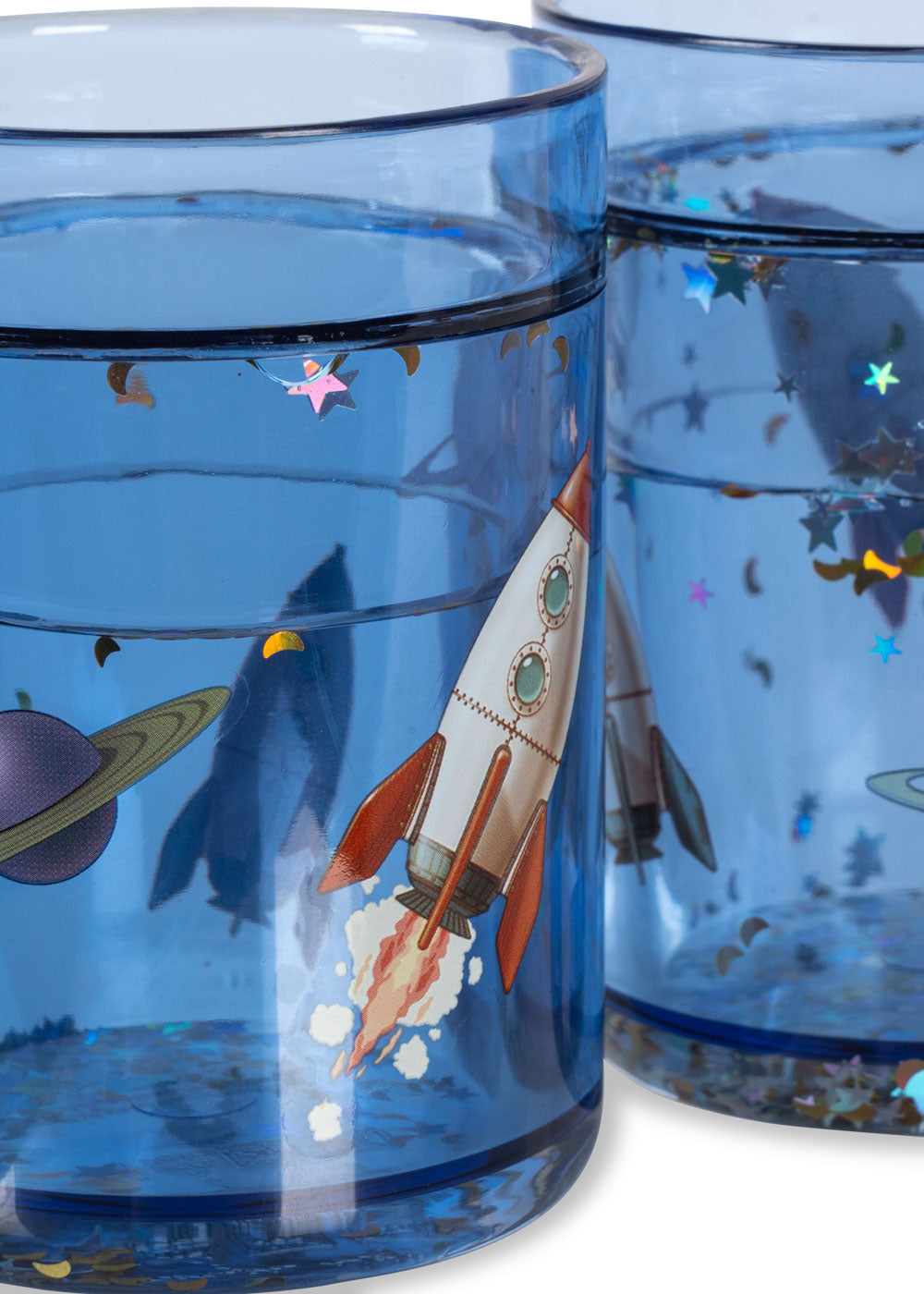 Konges Slojd - Glitzer Becher Weltall '2 PACK GLITTER CUPS - OUTER SPACE'