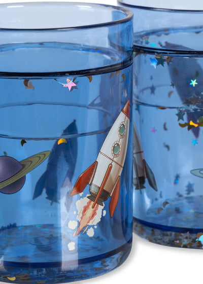 Konges Slojd - Glitzer Becher Weltall '2 PACK GLITTER CUPS - OUTER SPACE'