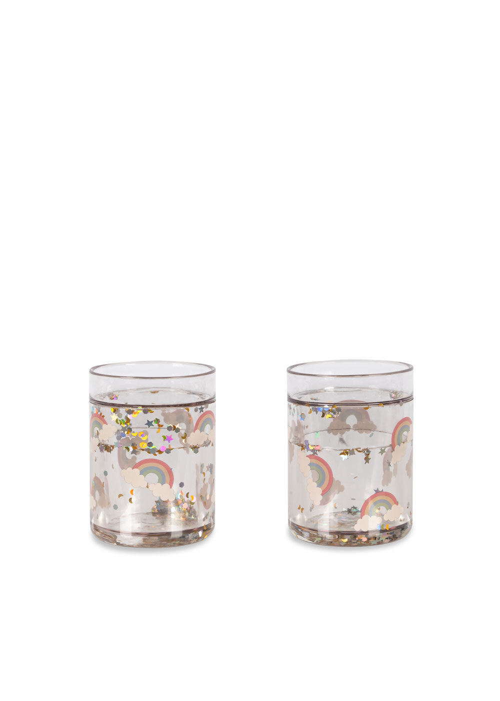 Konges Slojd - Glitzer Becher Regenbogen '2 PACK GLITTER CUPS - RAINBOW'