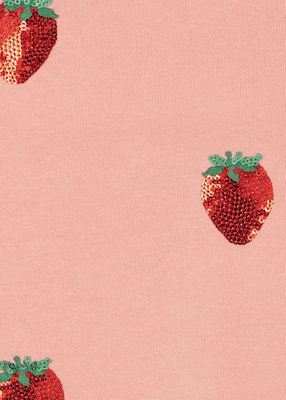 Konges Slojd - Sweatshirt mit Erdbeeren 'LOU SEQUIN SWEAT SHIRT OCS - MELLOW ROSE'