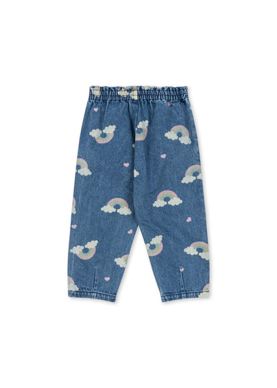 Konges Slojd - Jeans mit Regenbogen 'MAGOT FRILL PANTS GOTS - RAINBOW'