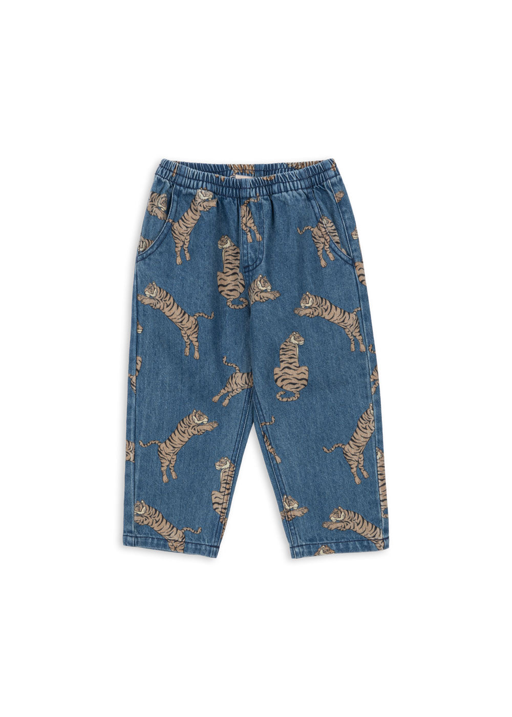Konges Slojd - Jeans mit Tiger 'MAGOT FRILL PANTS GOTS - TIGER'
