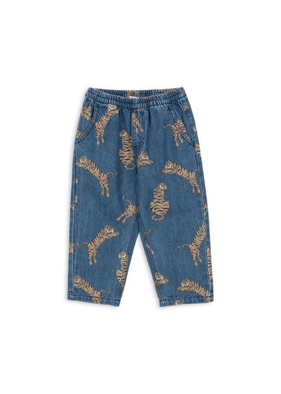Konges Slojd - Jeans mit Tiger 'MAGOT FRILL PANTS GOTS - TIGER'