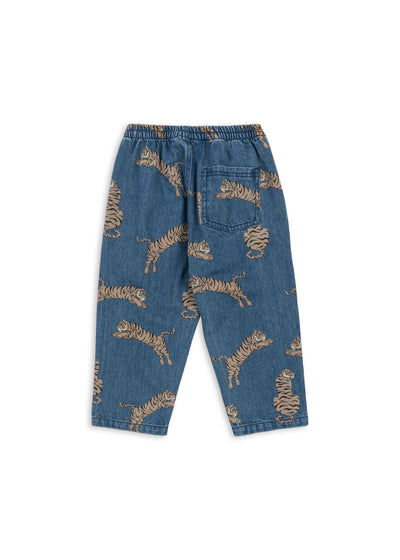 Konges Slojd - Jeans mit Tiger 'MAGOT FRILL PANTS GOTS - TIGER'