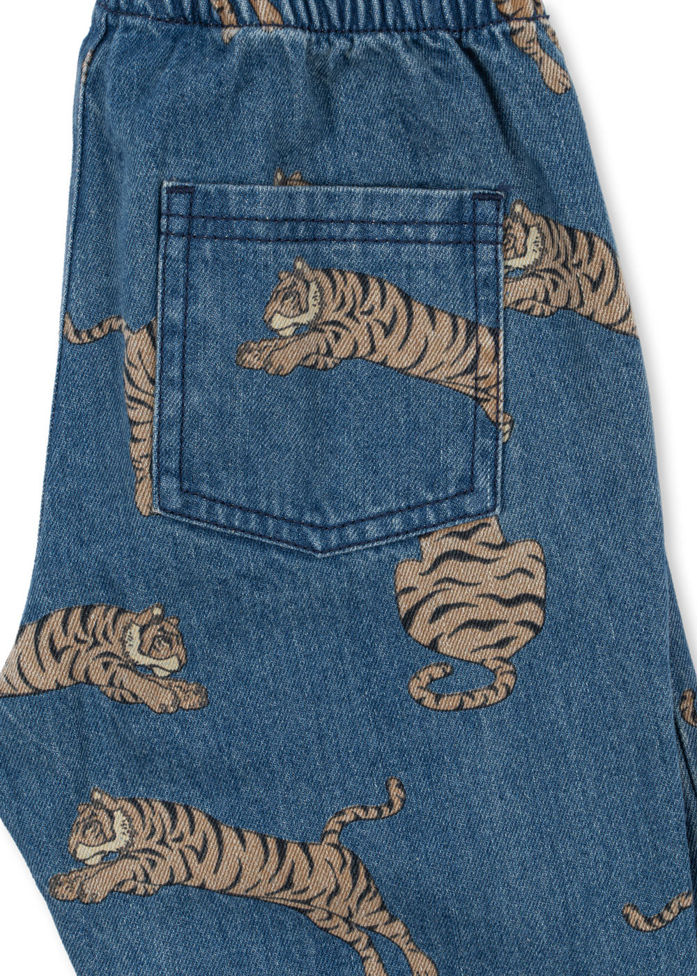 Konges Slojd - Jeans mit Tiger 'MAGOT FRILL PANTS GOTS - TIGER'