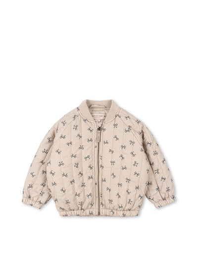 Konges Slöjd - Bomber Jacke mit Schleifen 'JUNO PRINTED BOMBER JACKET - BOW MAGNET'