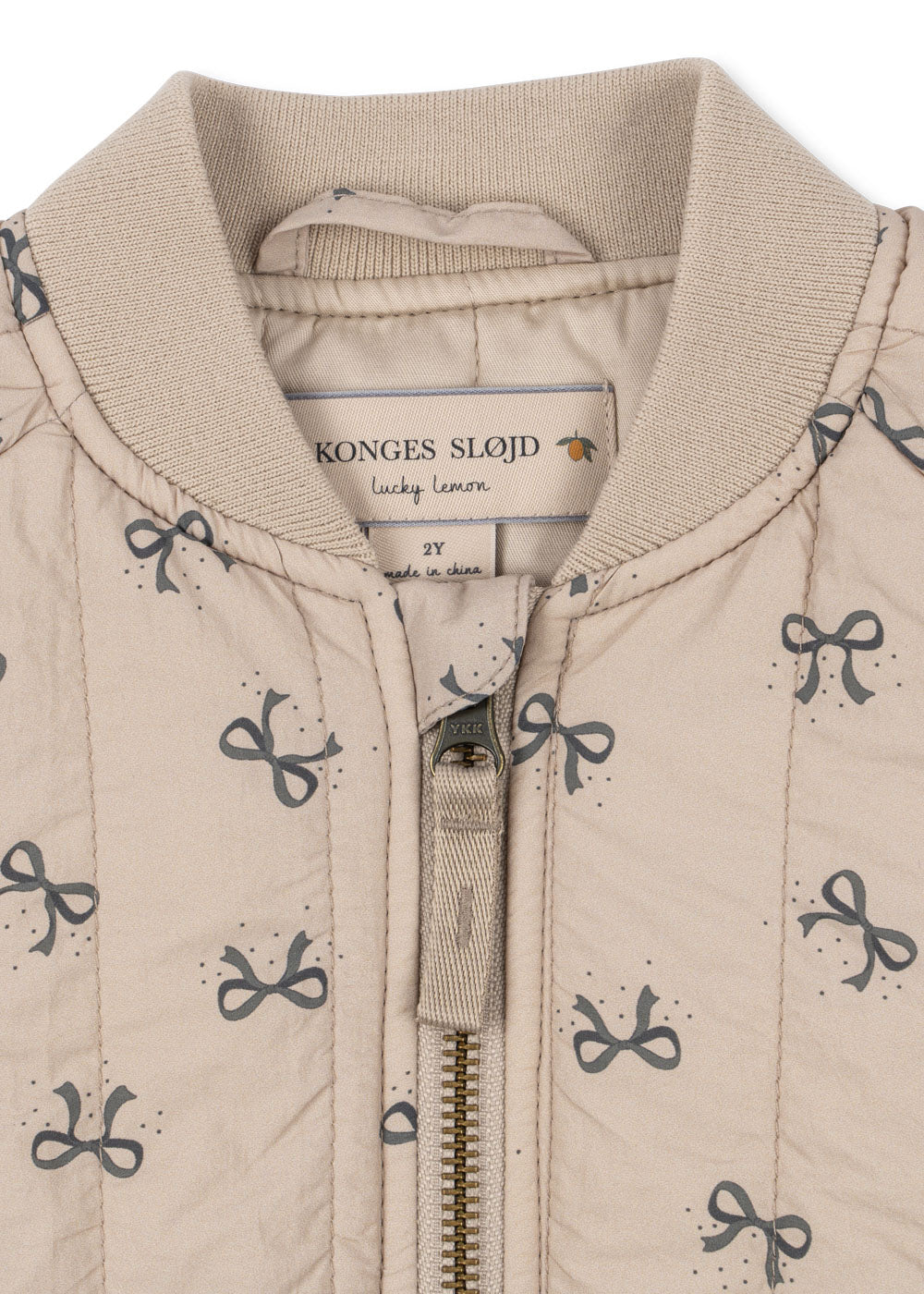 Konges Slöjd - Bomber Jacke mit Schleifen 'JUNO PRINTED BOMBER JACKET - BOW MAGNET'