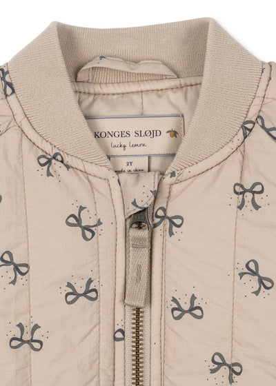 Konges Slöjd - Bomber Jacke mit Schleifen 'JUNO PRINTED BOMBER JACKET - BOW MAGNET'