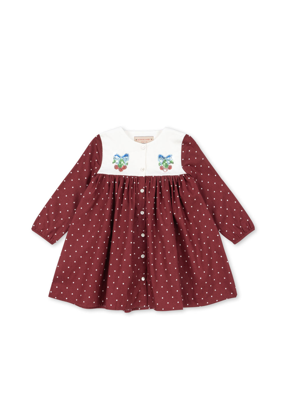 Konges Slojd - Kleid 'MUNA DRESS GOTS - CABERNET DOT'
