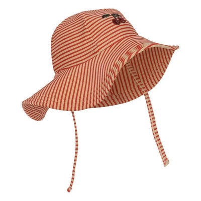 Konges Slojd - UV Schwimm Mütze mit Glitzer Kirschen 'JADE SWIM HAT - GLITTER STRIPE'