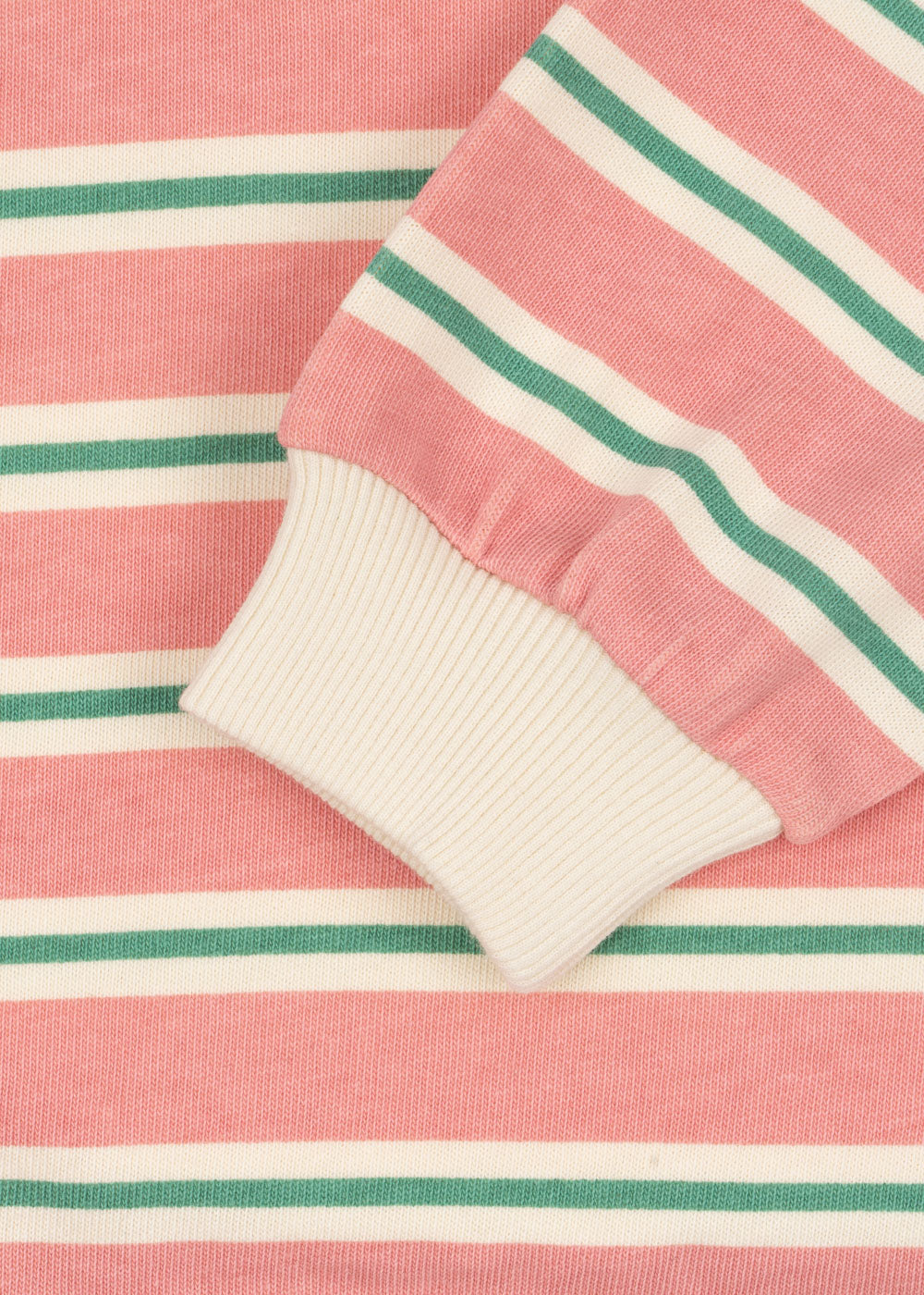 Konges Slojd - Sweatshirt mit Streifen 'SPOTTY LS POLO GOTS - BLUSH BOUND STRIPE'