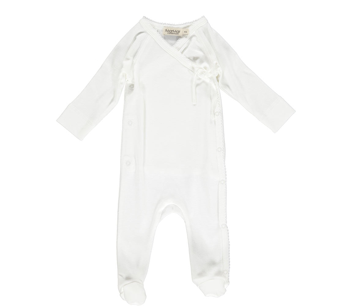 Marmar - Strampler 'Rubetta, Modal New Born, Romber, Baby - Gentle White'