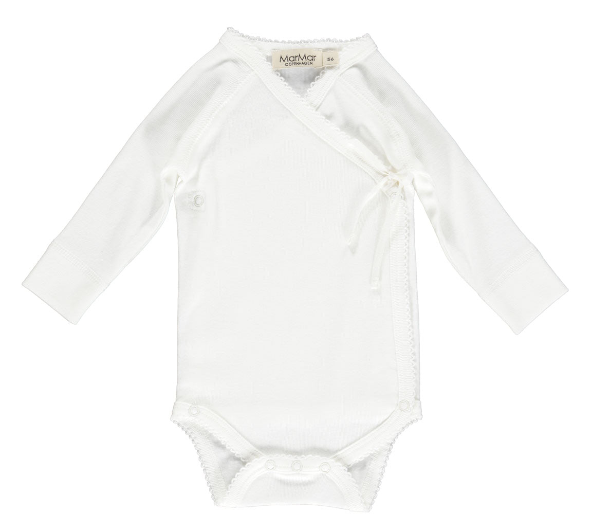 Marmar - Wickelbody 'Belita, Modal New Born, Body, Baby - Gentle White'