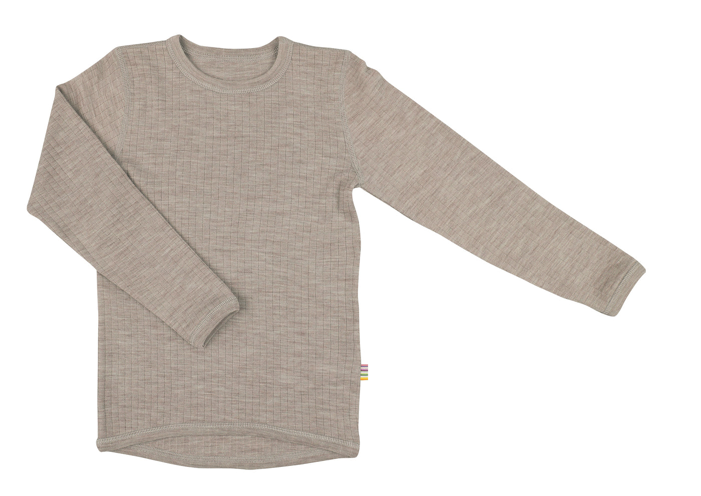 Joha - T-shirt Langarm aus Wolle 'Shirt l.s. basic - Sesame Melange'