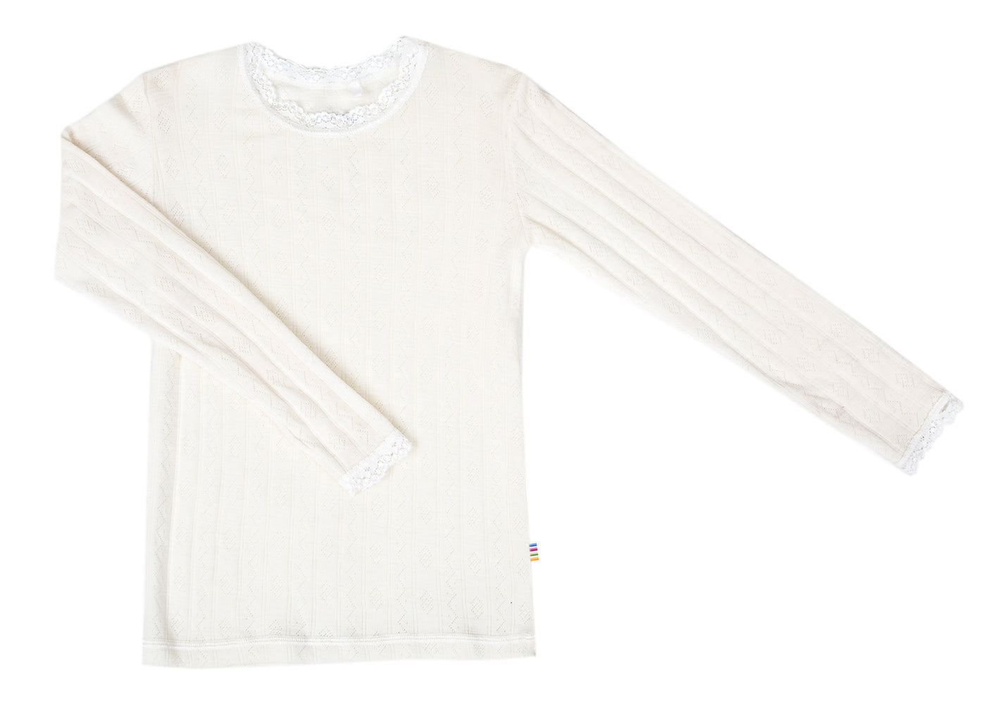 Joha - T-shirt Langarm aus Wolle/Seide ' Blouse l.s - Blue/Offwhite'