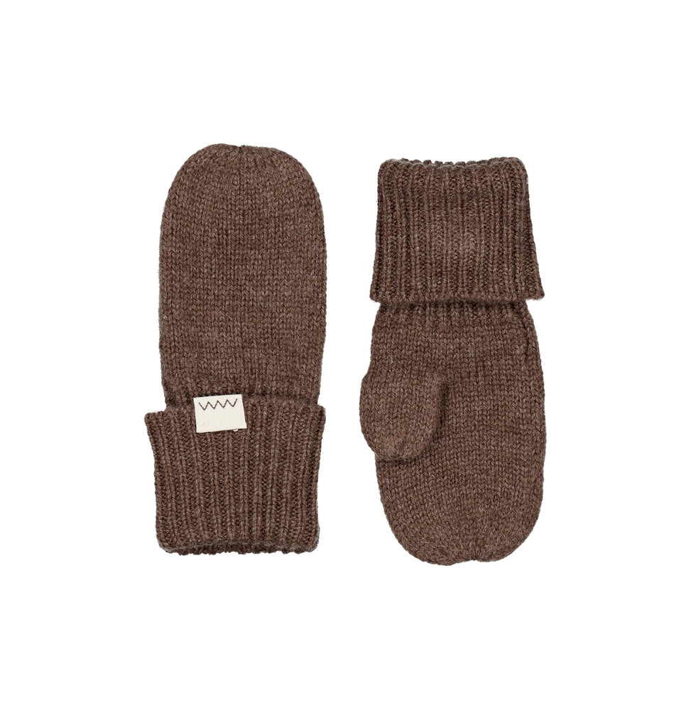 Marmar - Handschuhe 'Alvilda Baby, Cashmere, Acc - Dark Brown Mel.'