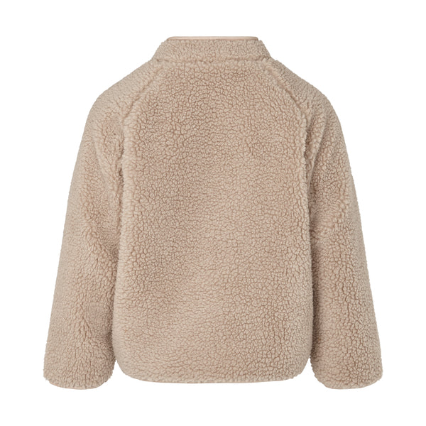 MarMar - Fleece Jacke 'Jerry, Teddybear Fleece, outerwear, Kids - Grey Sand'