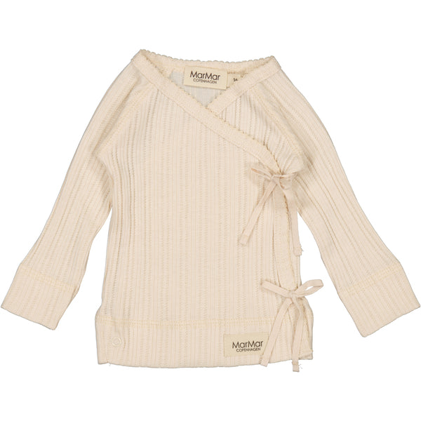 Marmar - Shirt 'Tut Wrap LS, Modal Pointelle Rib, tops, New Born - Clam'