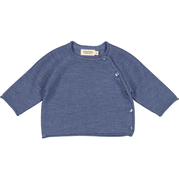 Marmar - Cardigan 'Toll, Light Merino, knitwear - Mid Blue Mel.'