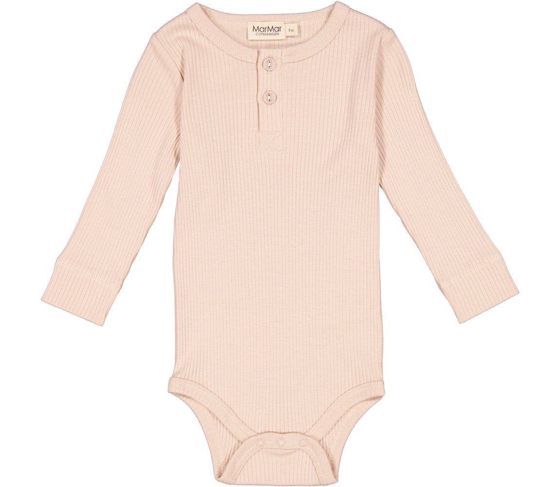 Marmar - Gerippter Langarmbody 'Body LS, Modal - Rose Moon'