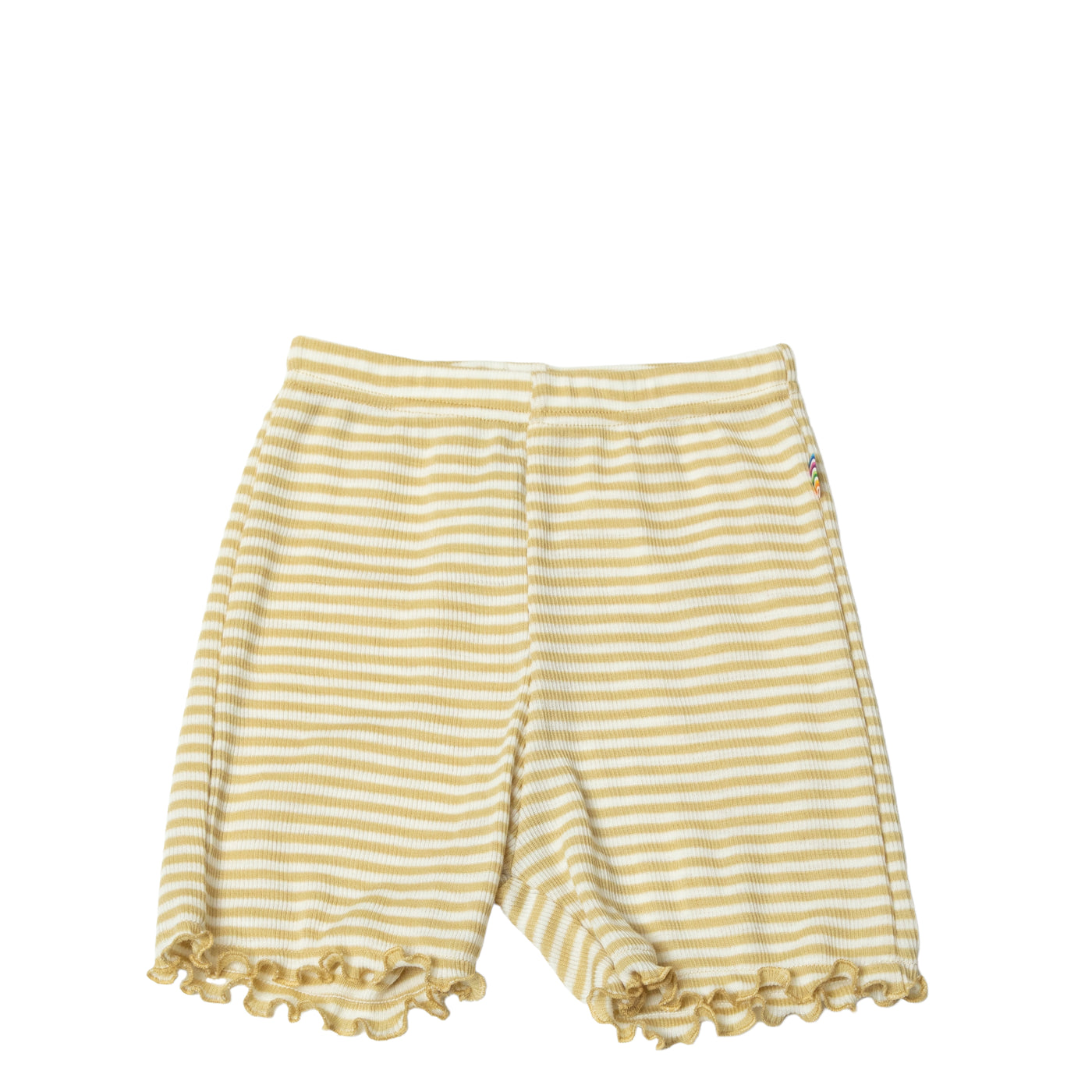 Joha - Kurze Hose aus Wolle/Seide 'Shorts - Gelb Striped'
