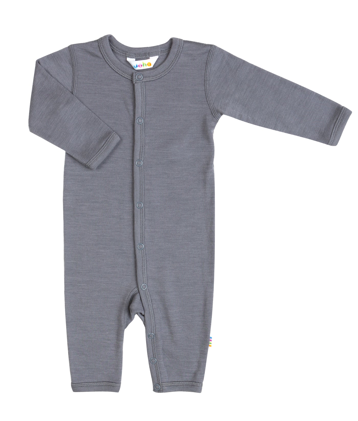 Joha - Schlafanzug Wolle/Seide 'Jumpsuit Basic, Grey'