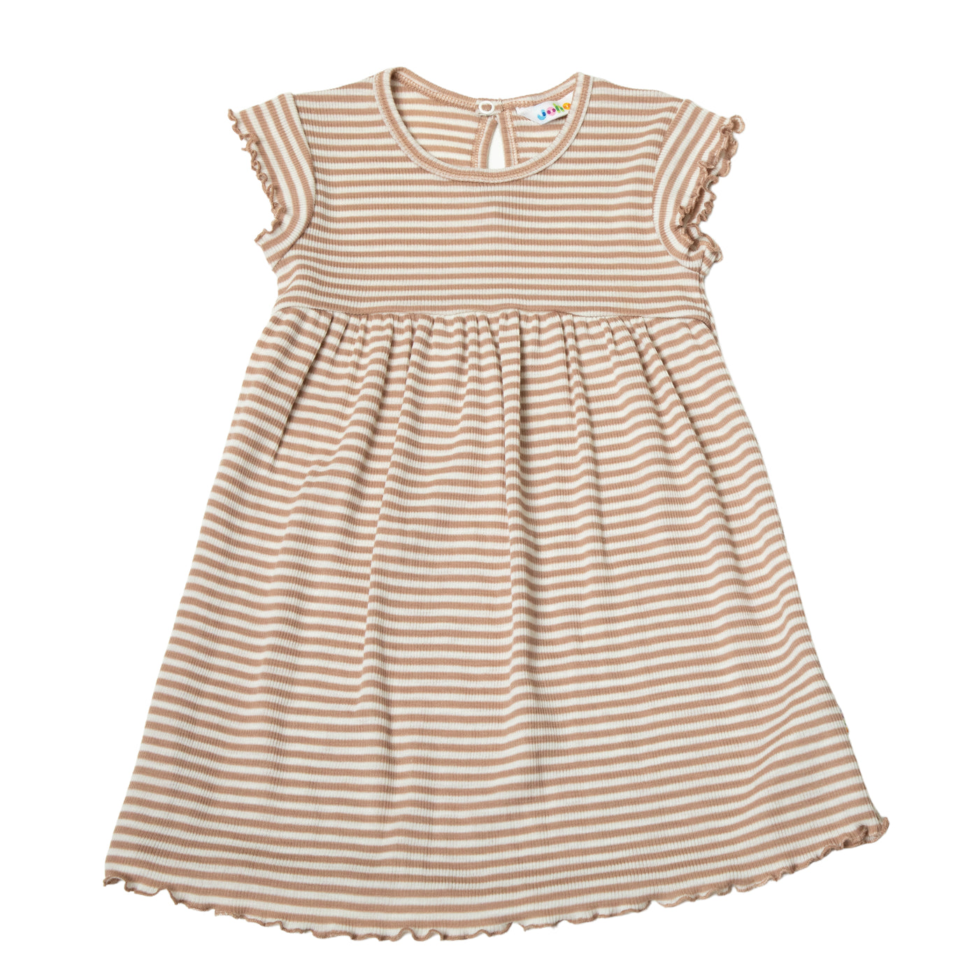 Joha - Gestreifte Kleid 'Dress - Light Braun Striped'