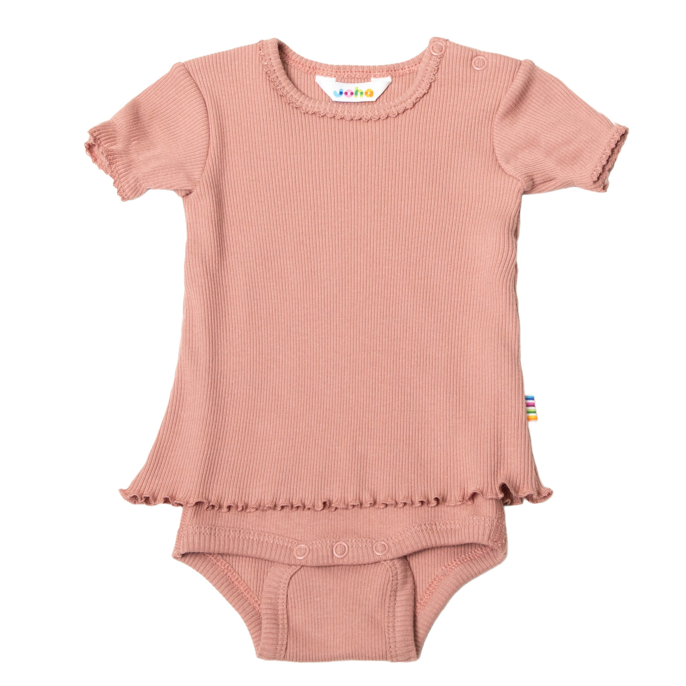 Joha - Kurzarm Body - 'Body w/T-shirt - Altes Rosa'