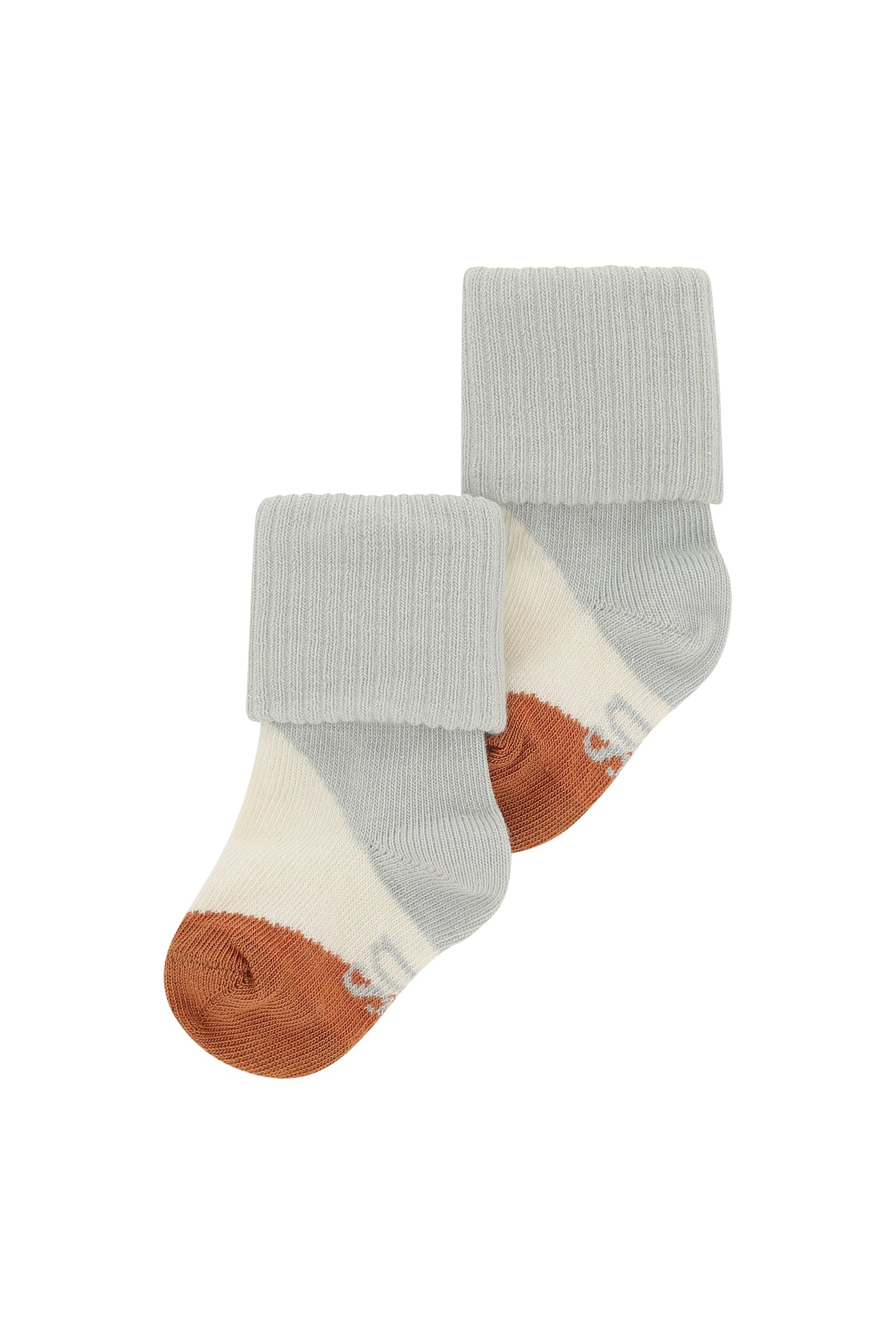 Soft Gallery x MP Denmark 'Baby Boy Socks - Gardenia, Blockcolor'