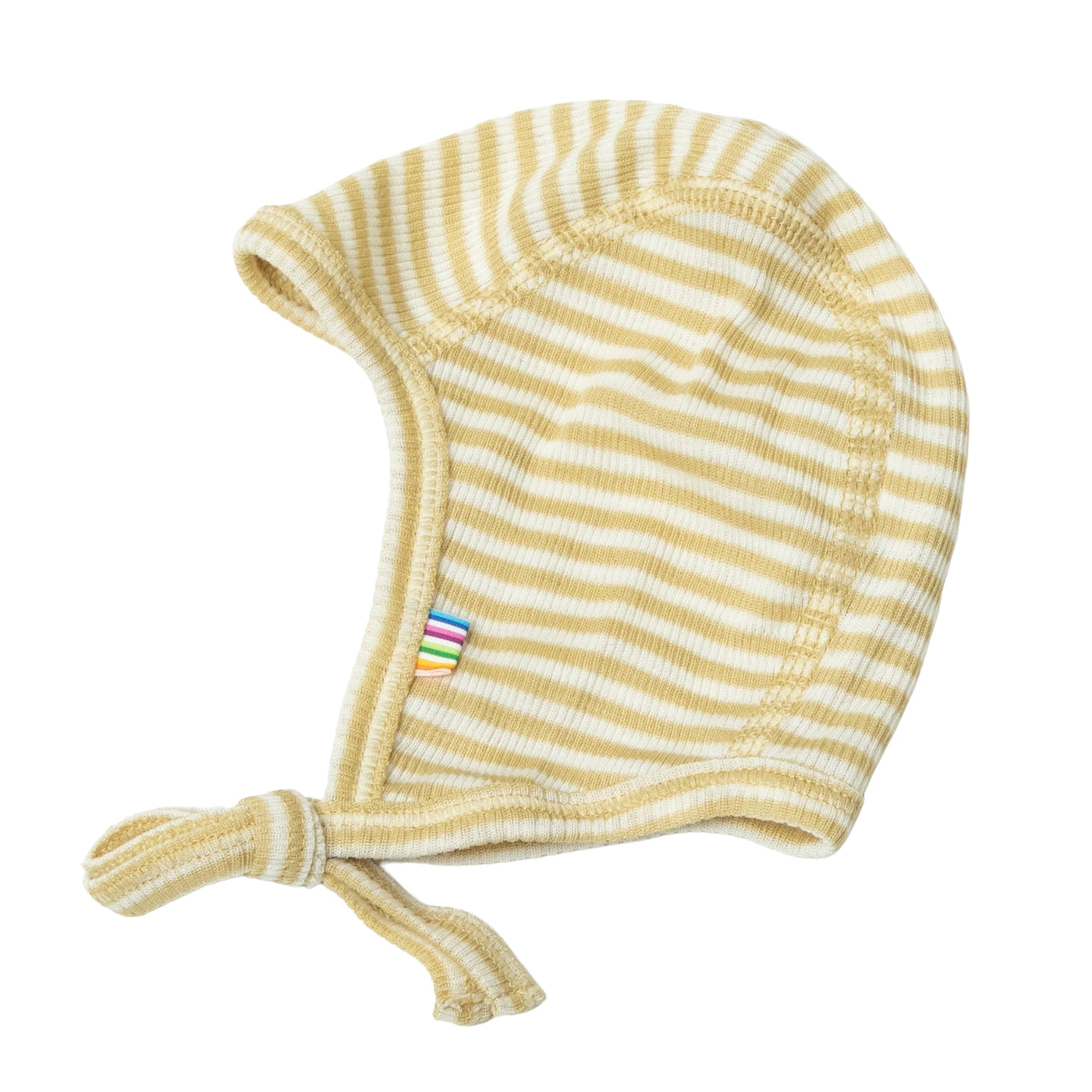 Joha - Mütze aus Wolle/Seide 'Helmet - Gelb striped'