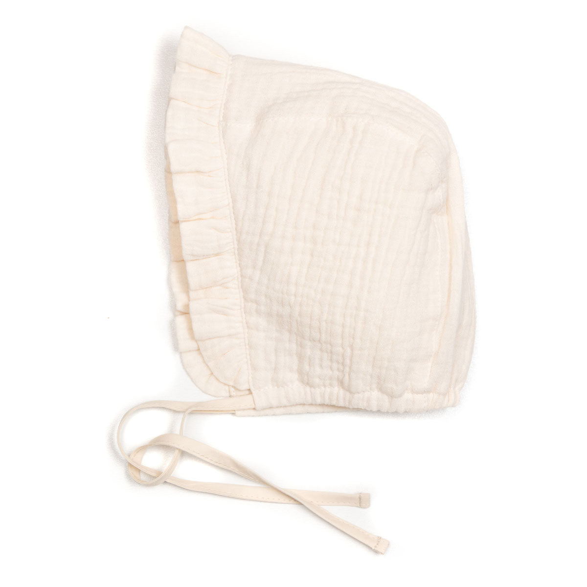 Huttelihut - Haube 'Bonnet Muslin 5936 CARRIE - Off White'