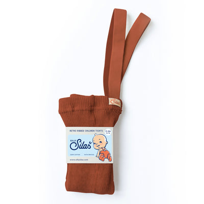 Silly Silas - Tights mit Fuß 'FOOTED COTTON TIGHTS - Cinnamon'