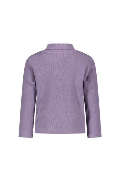 The New Chapter - Langarmshirt 'Shirt w/ coll and small patch - Purple Cloud'