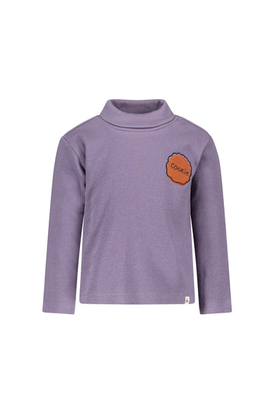 The New Chapter - Langarmshirt 'Shirt w/ coll and small patch - Purple Cloud'