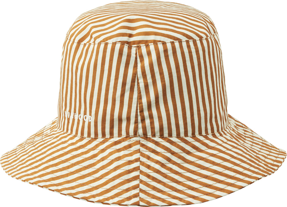 Liewood - Sonnenhut Damon Bucket hat - Striped Golden Caramel/creme de la creme'