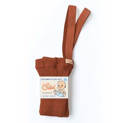 Silly Silas - Tights ohne Fuß 'FOOTLESS COTTON TIGHTS - Cinnamon'