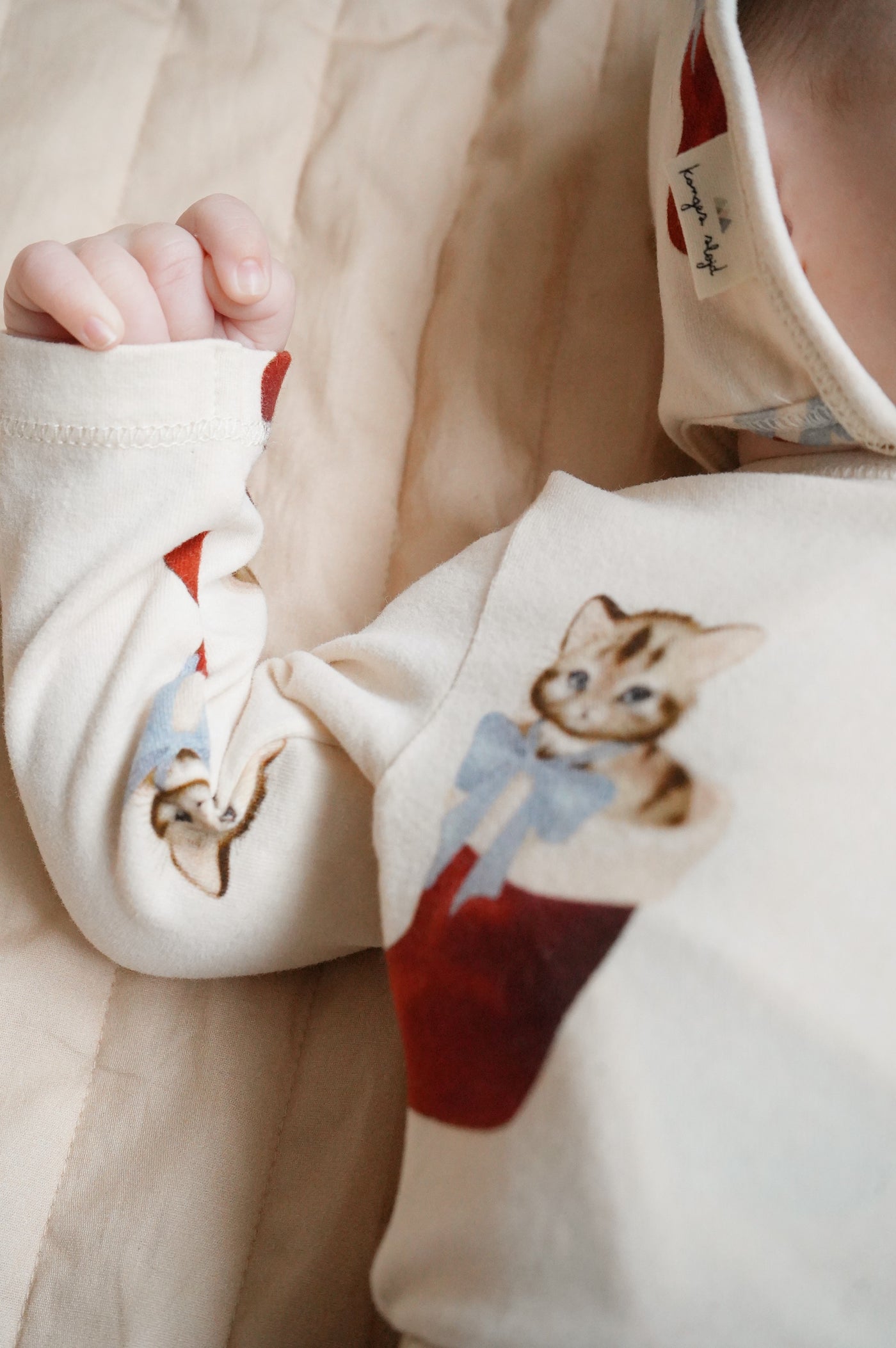 Konges Slojd - Weihnachtsset 'Christmas Newborn Set - Xmas Kitty'