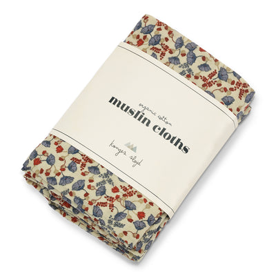 Konges Slojd - Mulltücher '3 PACK MUSLIN CLOTH GOTS - MARCHE DE FLEUR'