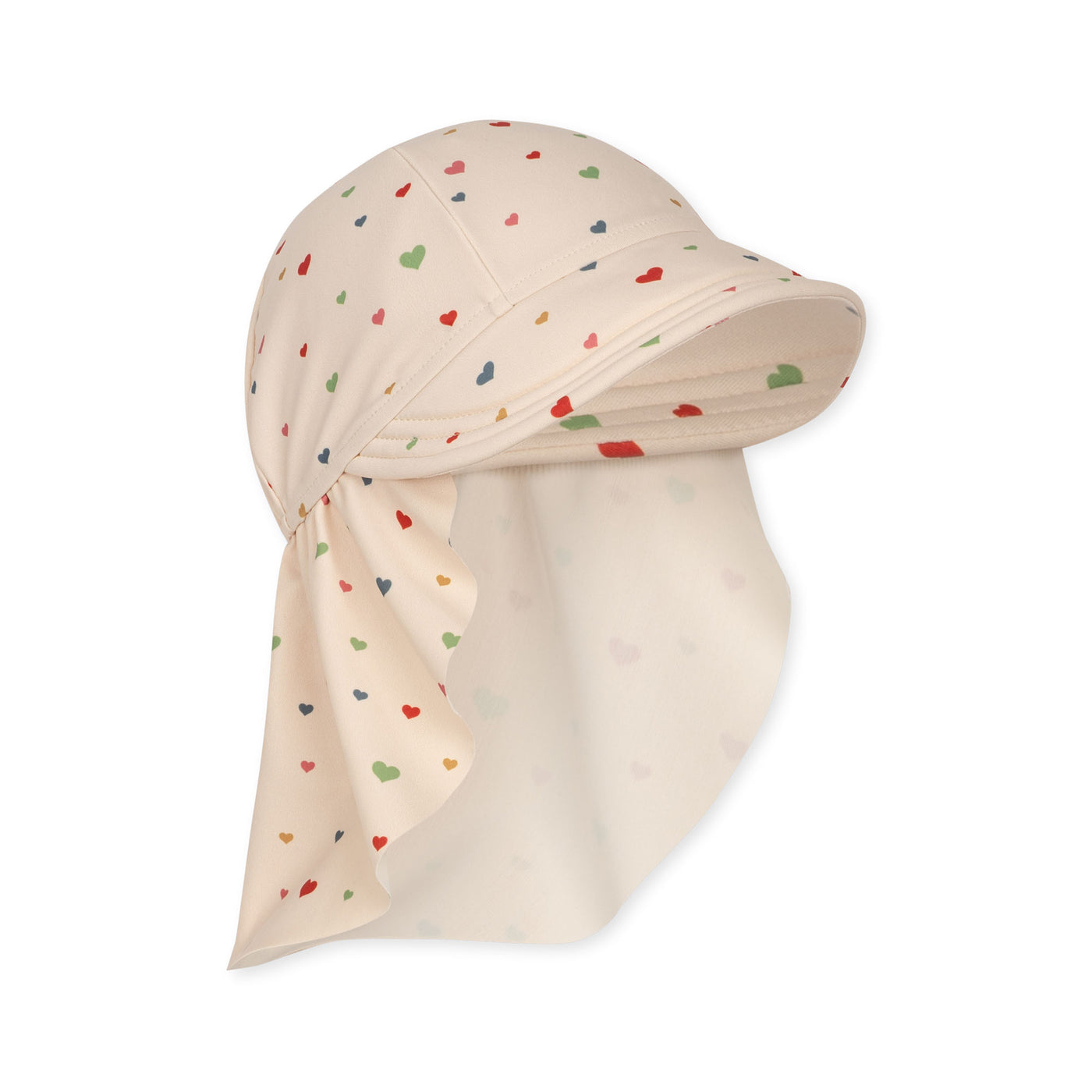 Konges Slojd - UV Schwimm Mütze 'MANUCA SUN HAT - MULTI HEARTS'