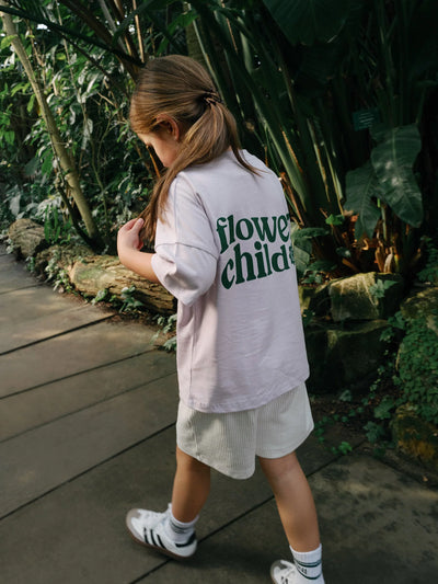 FAMVIBES - Kinder Oversize T-shirt 'FLOWER CHILD SHIRT KIDS'