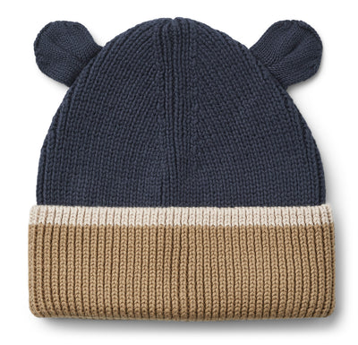 Liewood - Mütze 'Gina beanie - Midnight navy / oat mix'